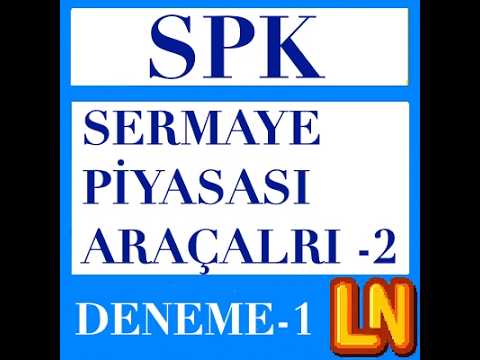 Video thumbnail for Sermaye Piyasası Araçları 2 - 2026 Deneme 1