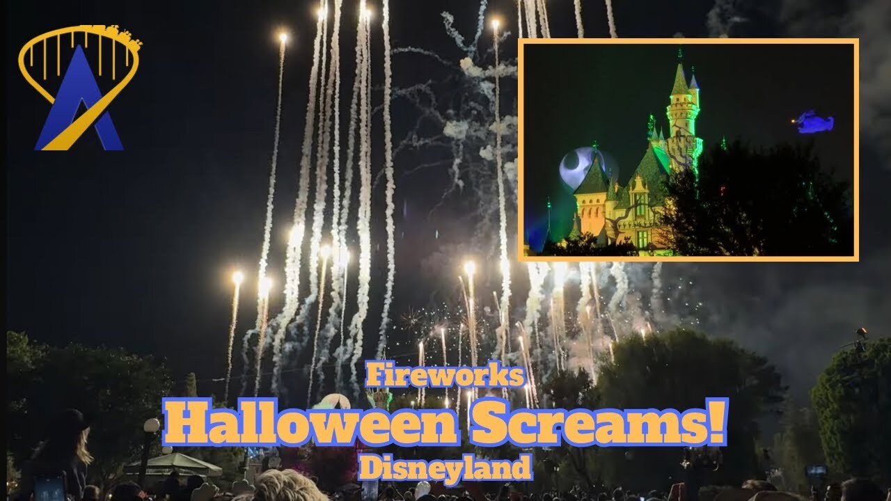 Video thumbnail for Halloween Screams Fireworks Show at Disneyland 2024
