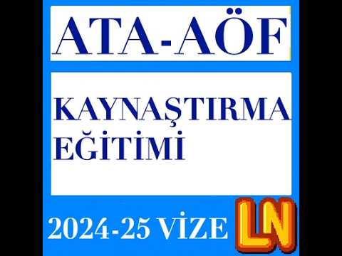 Video thumbnail for Ata Aöf Kaynaştırma Eğitimi 2024-2025 Vize Soruları