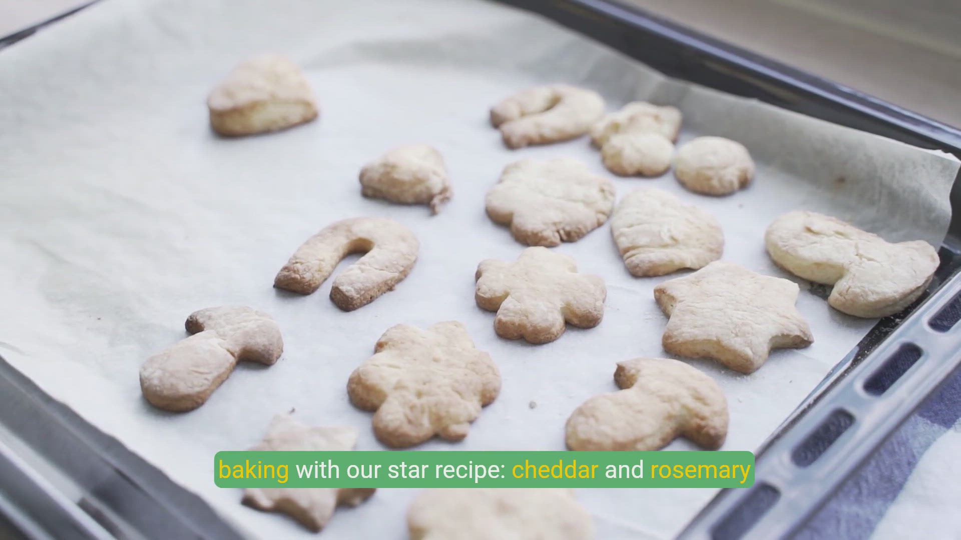 'Video thumbnail for Savory Cheddar and Rosemary Cookies: A Quick 5-Minute Recipe!'