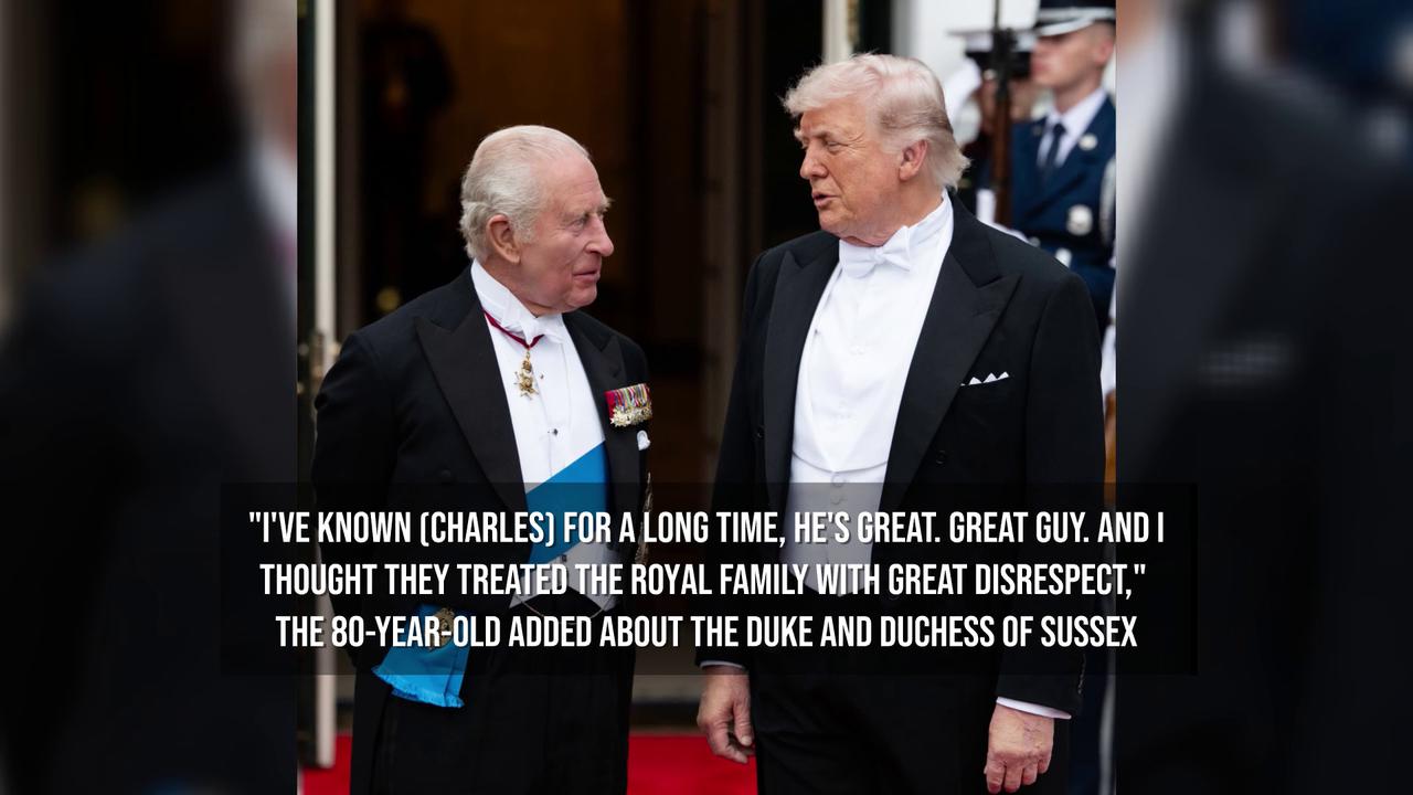 Video thumbnail for President Trump 'happy' Duke and Duchess of Sussex have left U.S..