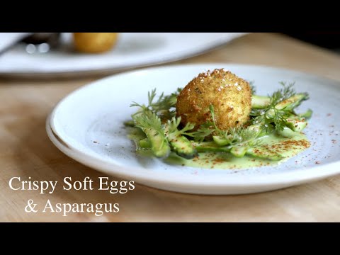 Video thumbnail for Crispy Soft Eggs & Asparagus