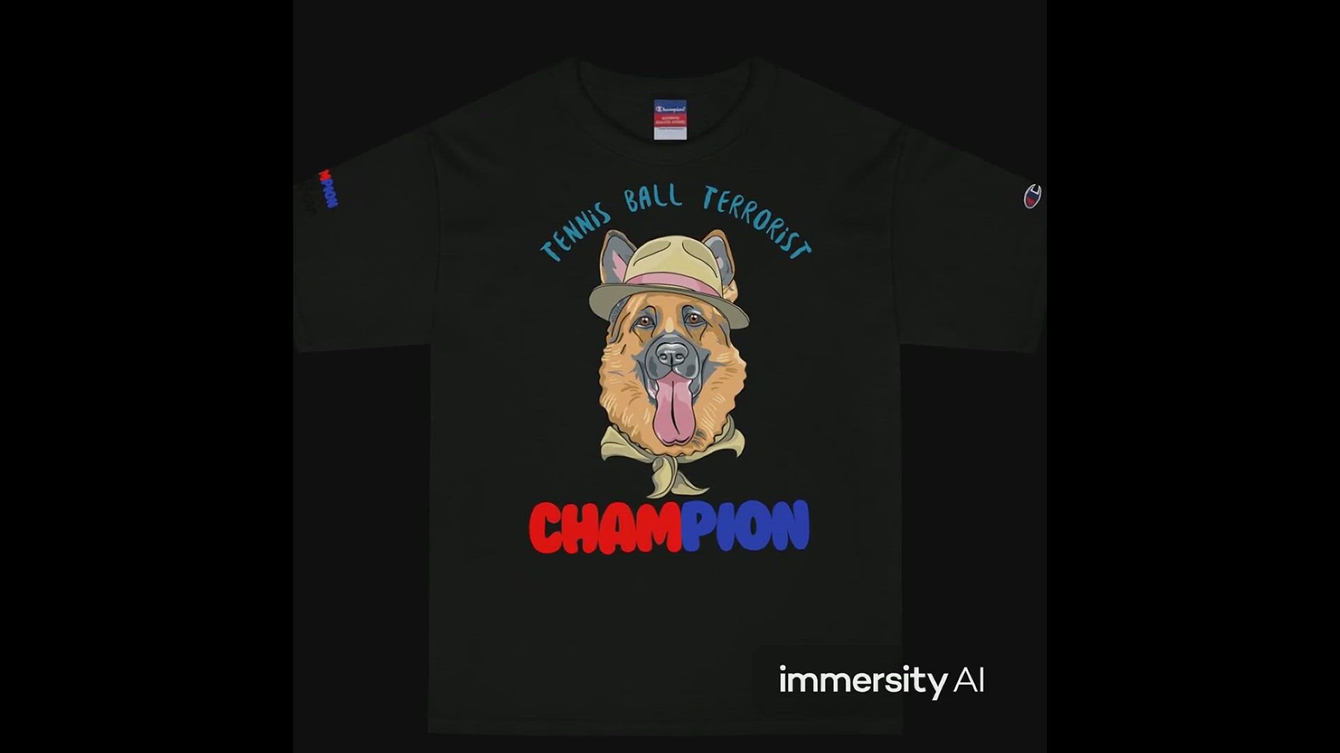 'Video thumbnail for Men’s Champion T-Shirt BaLoo-Star-Cap Tennis Ball Terrorist'