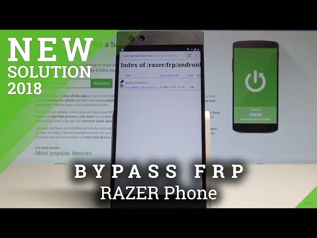 Video thumbnail for How to Bypass Google Verification in RAZER Phone - Unlock FRP |HardReset.Info