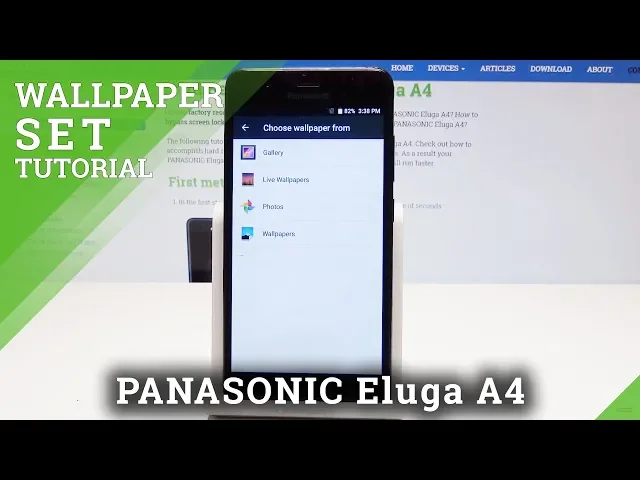 Video thumbnail for How to Change Wallpaper in PANASONIC Eluga A4 - Set Up Home Screen Wallpaper