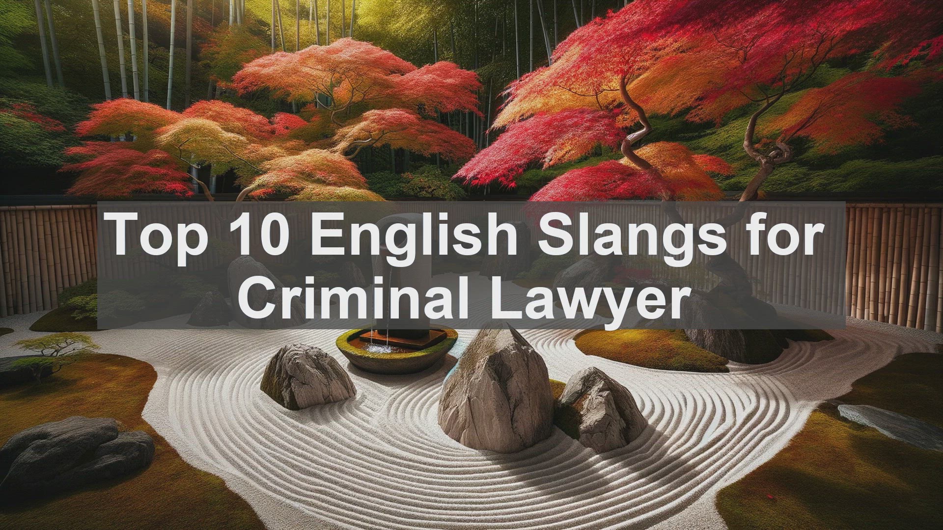 'Video thumbnail for Top 10 English Slangs for Criminal Lawyer'