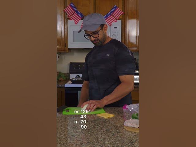 Video thumbnail for Making a Protein Burger 🍔. #shorts