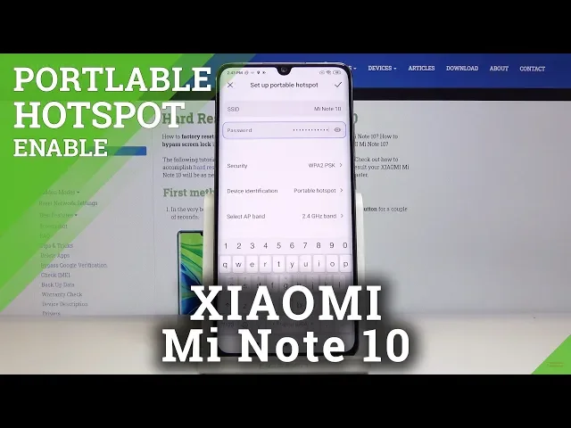 Video thumbnail for How to Create Portable Hotspot in XIAOMI Mi Note 10 – Share Internet