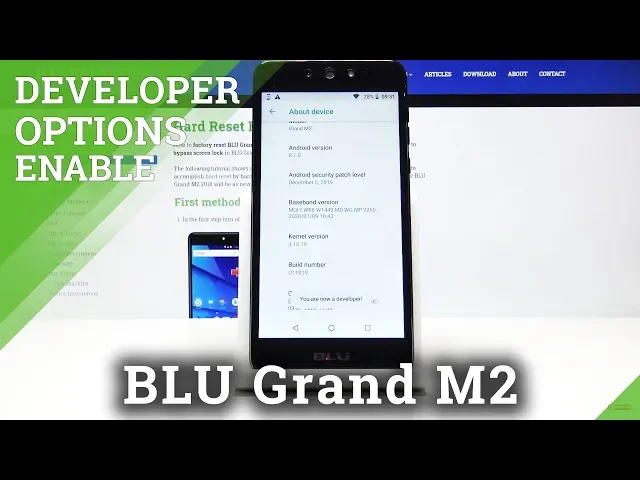 Video thumbnail for How to Enter Developer Options in BLU Grand M2 – Activate Developer Mode
