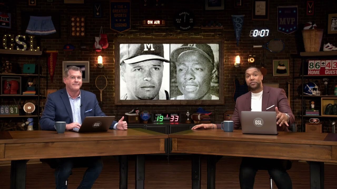 Video thumbnail for Greatest Sports Legends Then and Now-Featuring Dynamic Duo in baseball Hank Aaron and Eddie Matthews