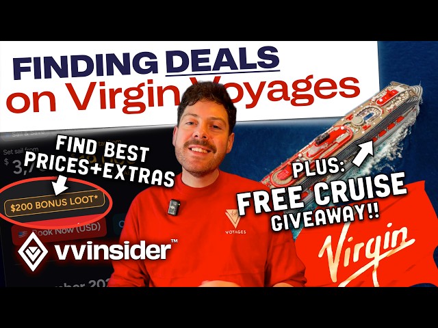 Video thumbnail for Free Virgin Voyages CRUISE GIVEAWAY + Best Spring 2026 Deals Explained