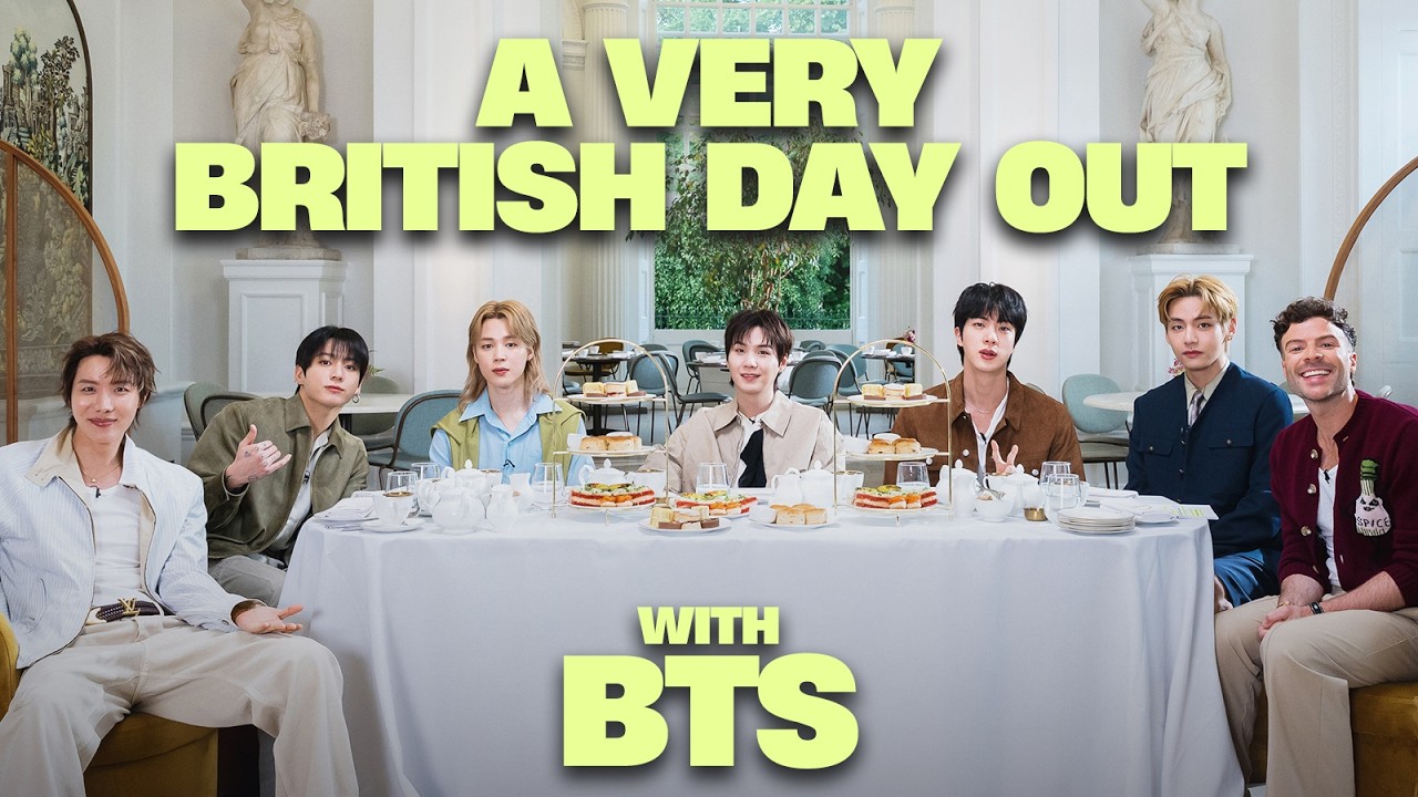 Video thumbnail for BTS react to British food and SPILL on comeback album ‘Arirang’ | Very British Day Out