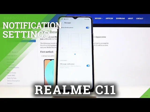 Video thumbnail for How to Manage Message Notifications in REALME C11 - Change Notifications