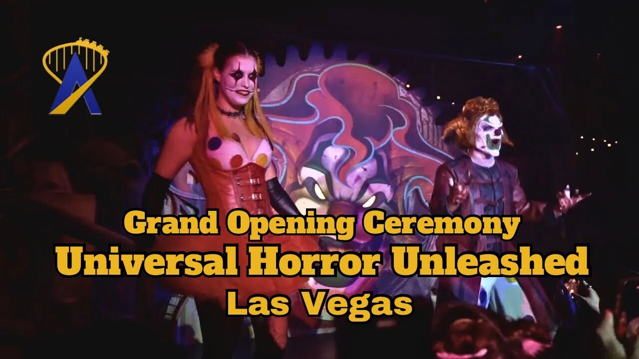 'Video thumbnail for Jack the Clown and Chance Officially Open Universal Horror Unleashed in Las Vegas'