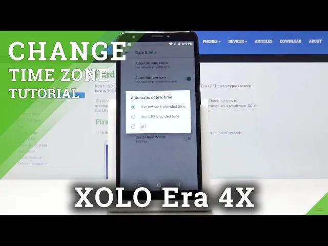 Video thumbnail for How to Set Date & Time in XOLO Era 4X – Change Time Zone