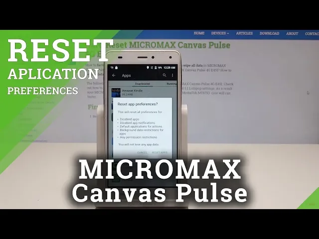 Video thumbnail for RESET App Preferences in MICROMAX Canvas Pulse 4G - Restore Default App Settings