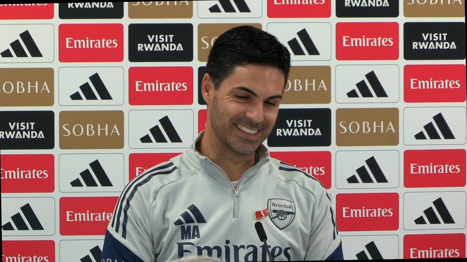 'Video thumbnail for Arteta praises 'exceptional' Raya as Arsenal prepare for Sunderland trip'