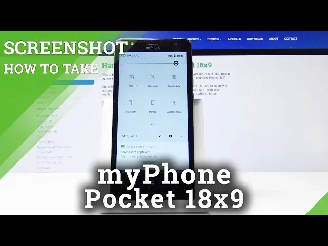 Video thumbnail for How to Take Screenshot in myPhone Pocket 18x9 – Save Screen Method