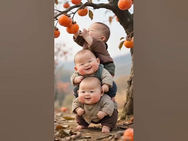 Video thumbnail for Cute Chubby Babies Plucking Tomato from tree looks so funny and Elegant #yt #funny