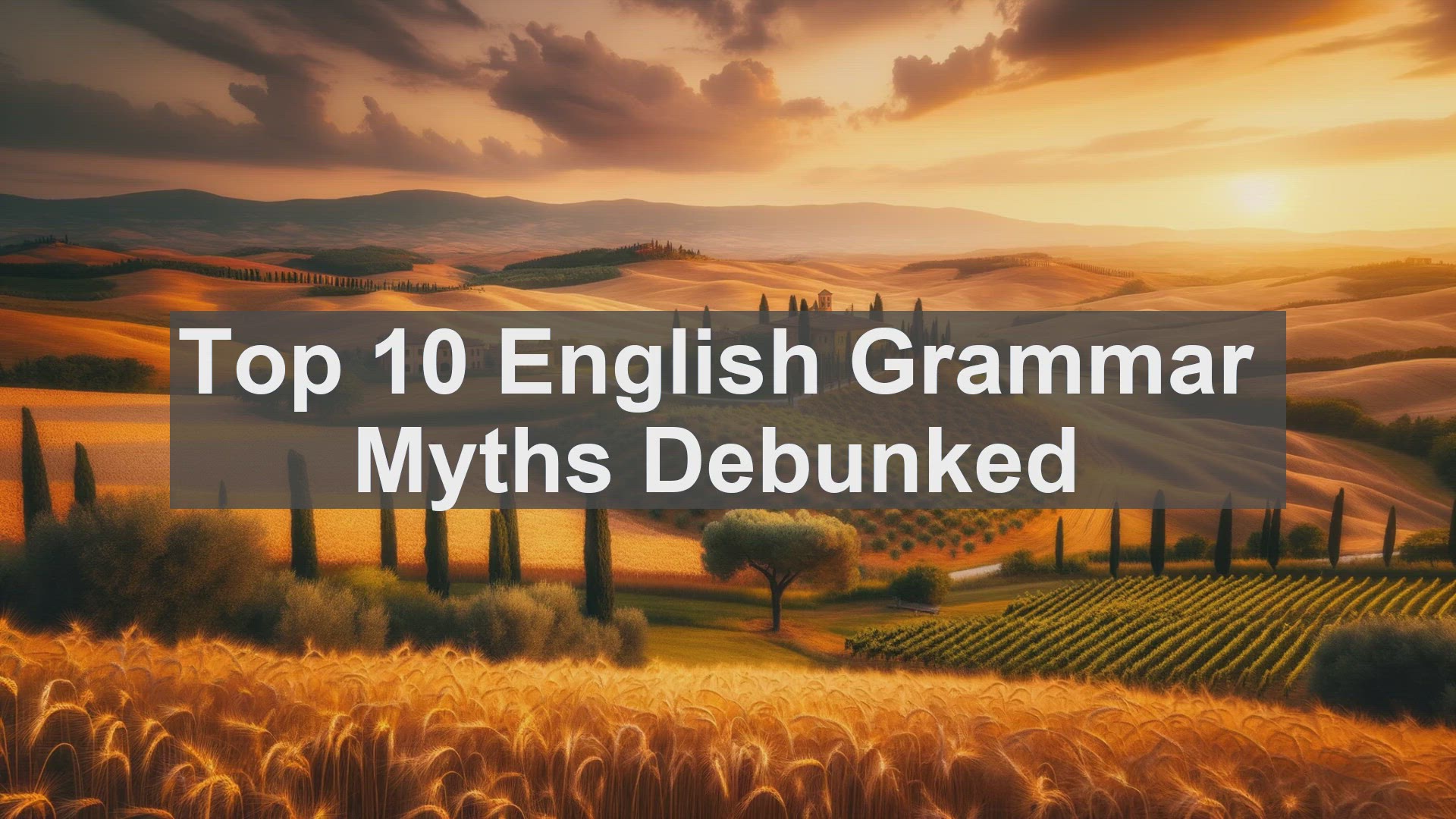 'Video thumbnail for Top 10 English Grammar Myths Debunked'