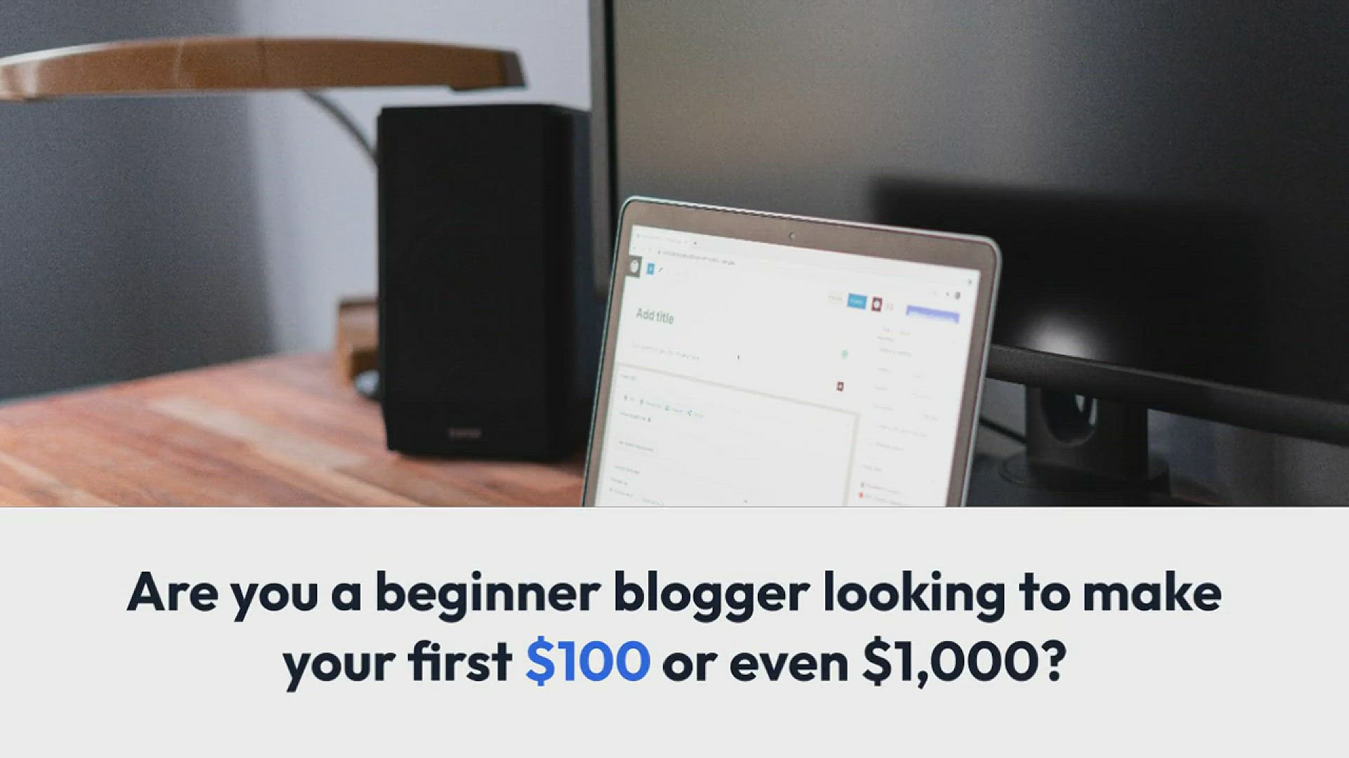 'Video thumbnail for How To Make Your First $100 Blogging (Including Your First $1,000)'