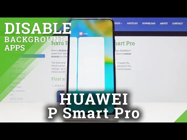 Video thumbnail for How to Switch Off Running Apps in HUAWEI P Smart Pro – Disable App Background
