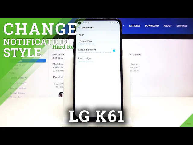 Video thumbnail for How to Manage Notifications in LG K61 – Notifications Settings