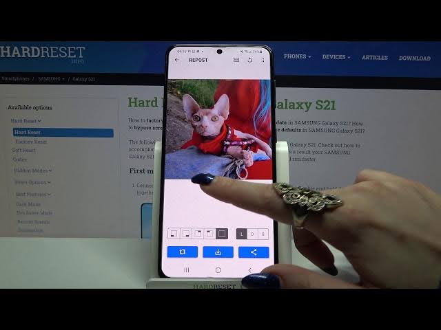 Video thumbnail for How to Download Pictures from Instagram on SAMSUNG Galaxy S21 – Copy / Save Instagram Pictures