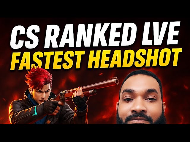 Video thumbnail for 🔴 Free Fire CS Ranked Live | Fastest Headshot + High K/D | Bangladesh Server | Live Now