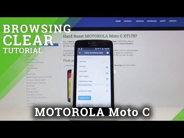 Video thumbnail for How to Clear Browsing Data on MOTOROLA Moto C - Reset Browser History