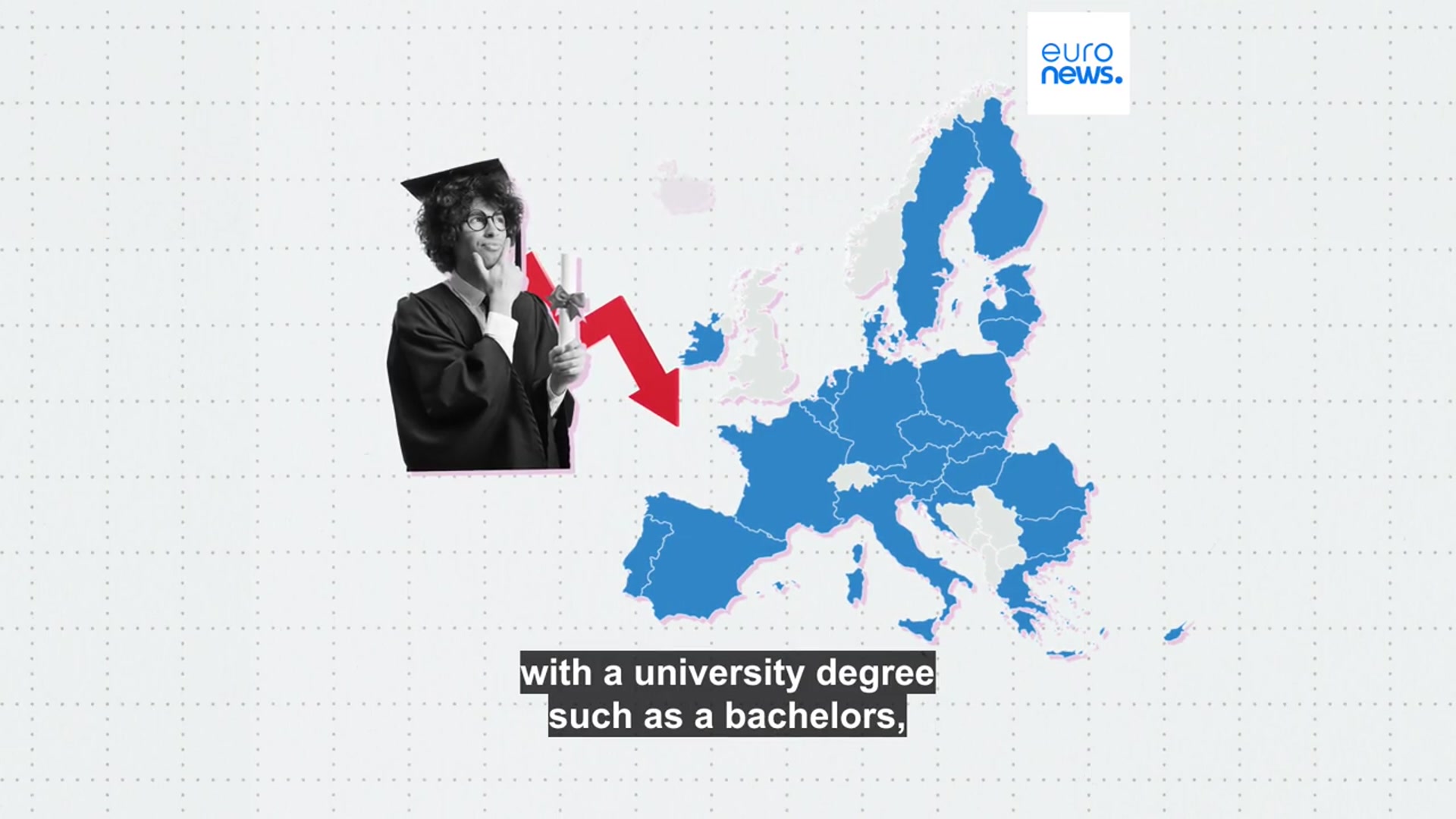 'Video thumbnail for Where in the EU do most young adults have a university degree?'