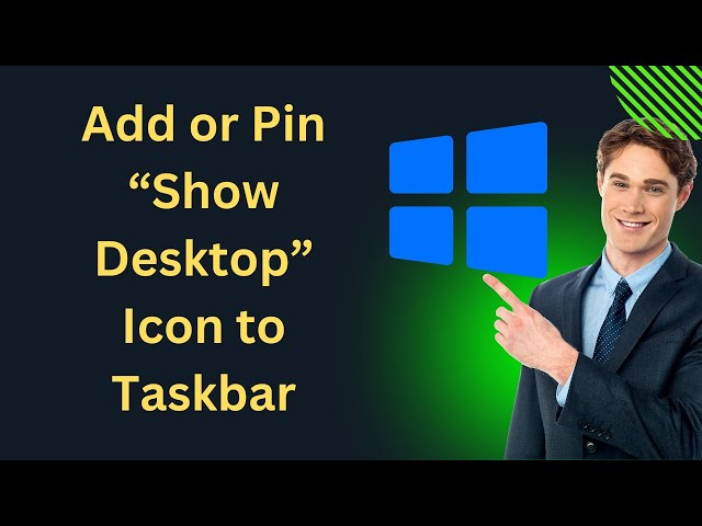 'Video thumbnail for How to Add or Pin “Show Desktop” Icon to Windows 10 Taskbar | GearUpWindows Tutorial'