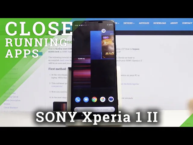 Video thumbnail for How to Turn Off Running Apps in SONY Xperia 1 II