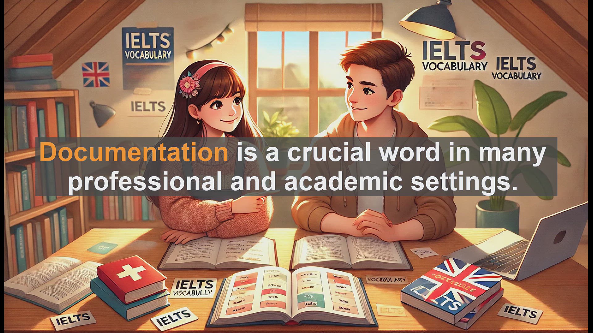 'Video thumbnail for 2500 Must Know IELTS 6.5 Vocabulary - Understanding 'Documentation': Essential IELTS Vocabulary'