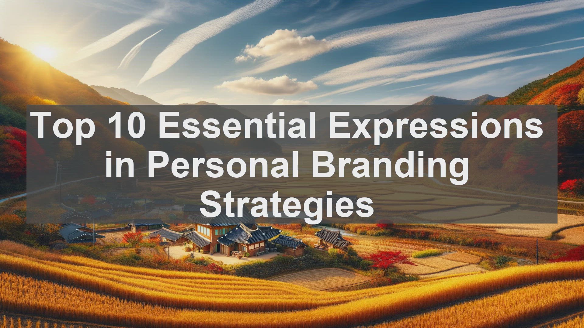 'Video thumbnail for Top 10 Essential Expressions in Personal Branding Strategies'
