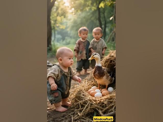 Video thumbnail for Baby Steals Egg and Runs! Mom & Friends Chase in Funniest AI Animated Short