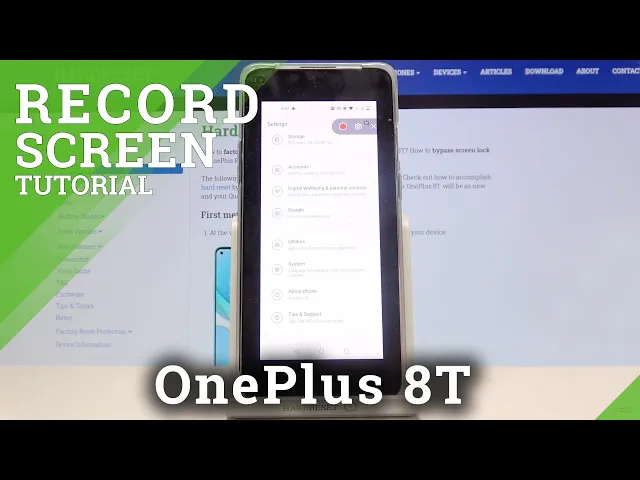 Video thumbnail for How to Record Screen in OnePlus 8T – Save Displayed Content