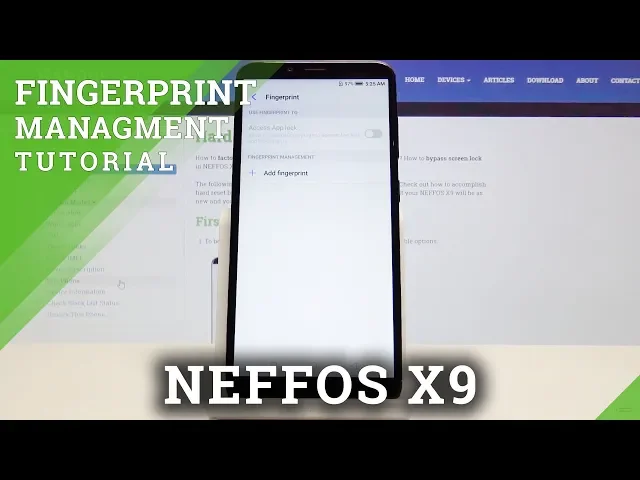 Video thumbnail for How to Set Up Fingerprint Unlock in NEFFOS X9 - Add Fingerprint