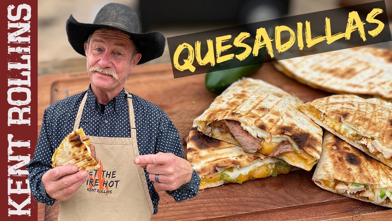 'Video thumbnail for Grilled Quesadillas | Steak and Chicken Quesadillas'