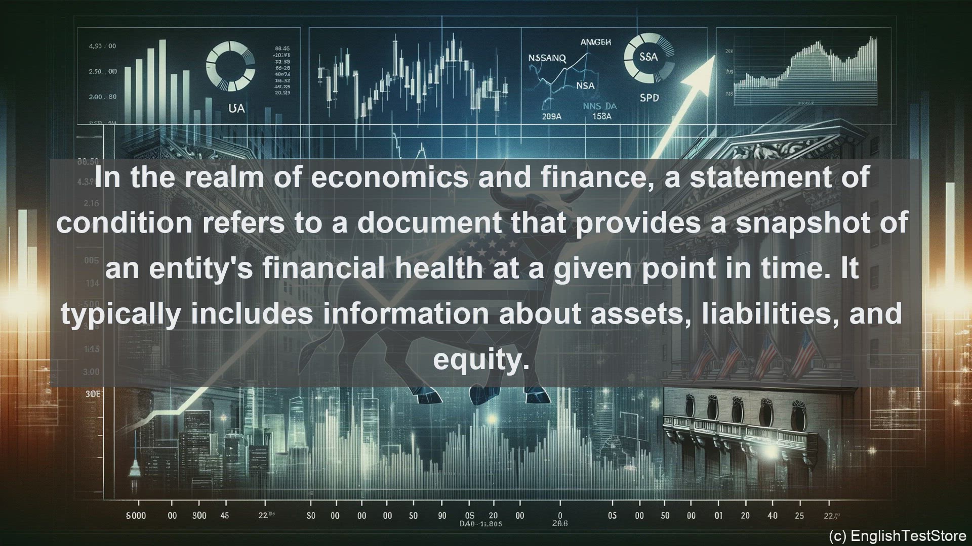 'Video thumbnail for Statement of condition in economics and finance'