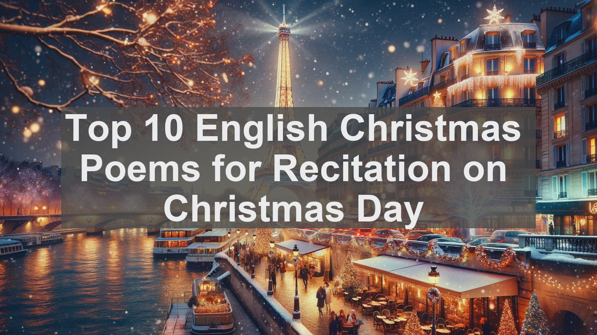 'Video thumbnail for Top 10 English Christmas Poems for Recitation on Christmas Day'