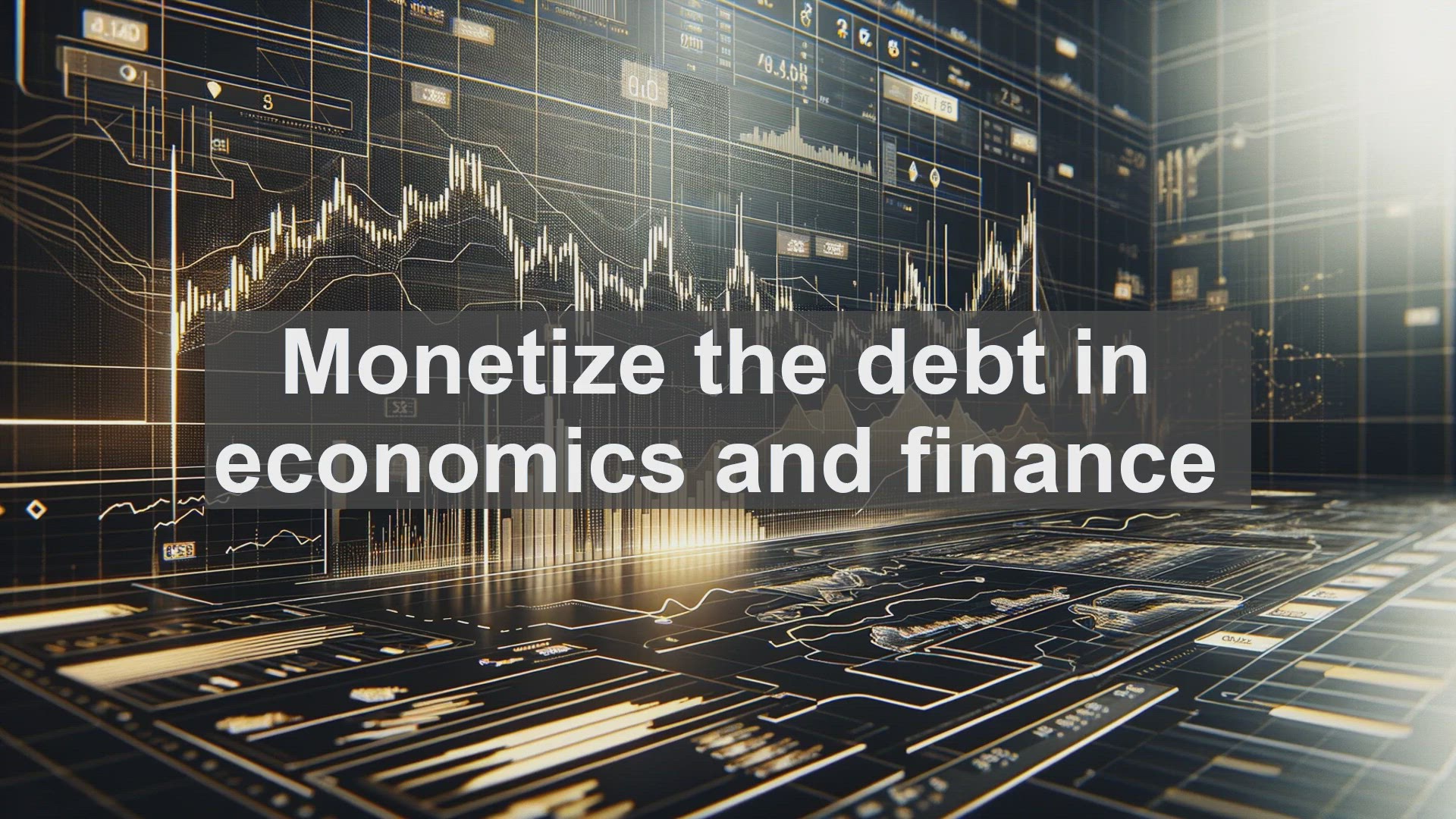 'Video thumbnail for Monetize the debt in economics and finance'