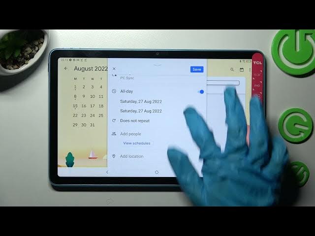 Video thumbnail for How to Add Event to Calendar on TCL 10 TabMax - Create Event Reminder