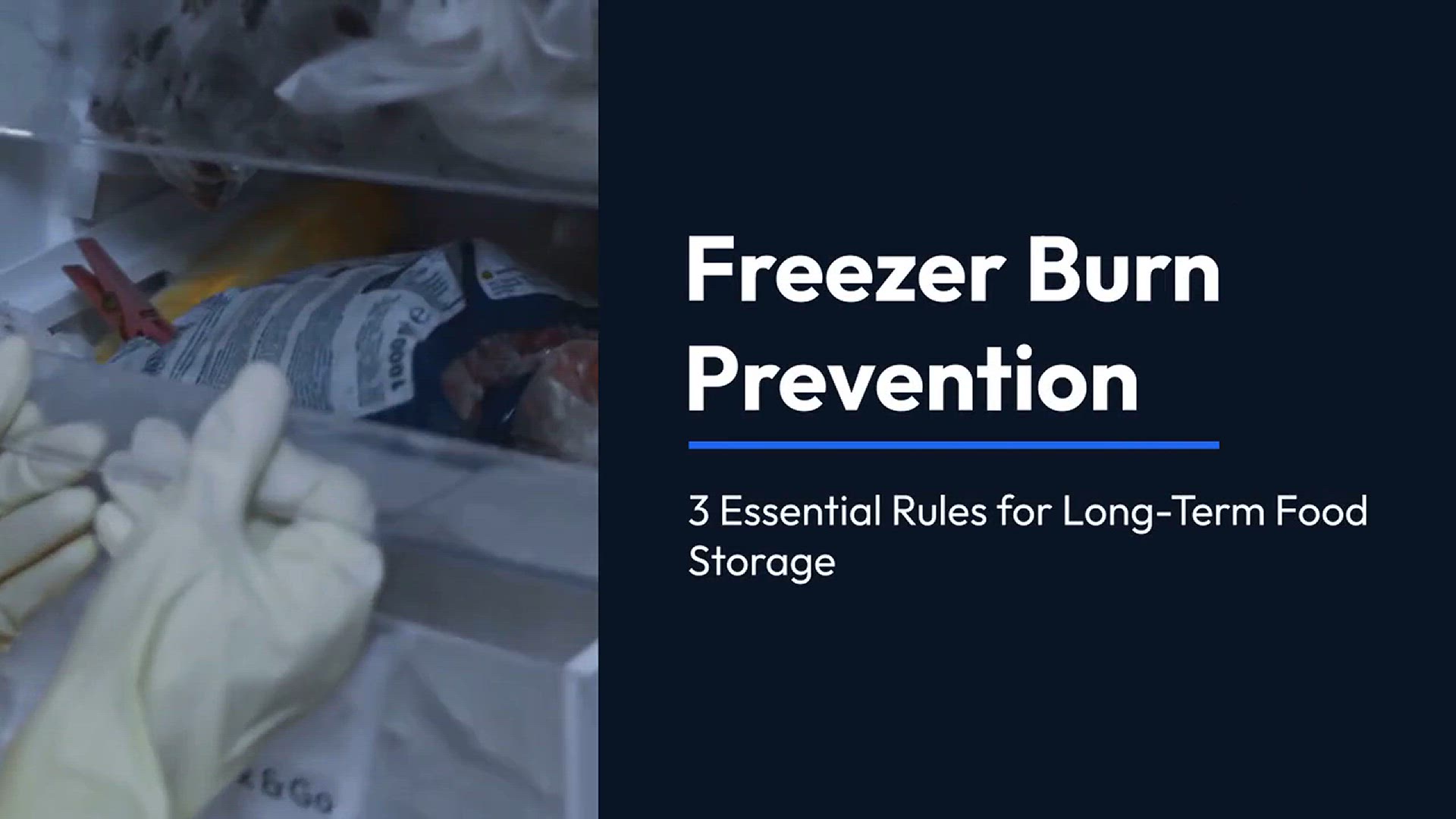 'Video thumbnail for Freezer Burn Prevention 3 Essential Rules for Long-Term Food Storage'