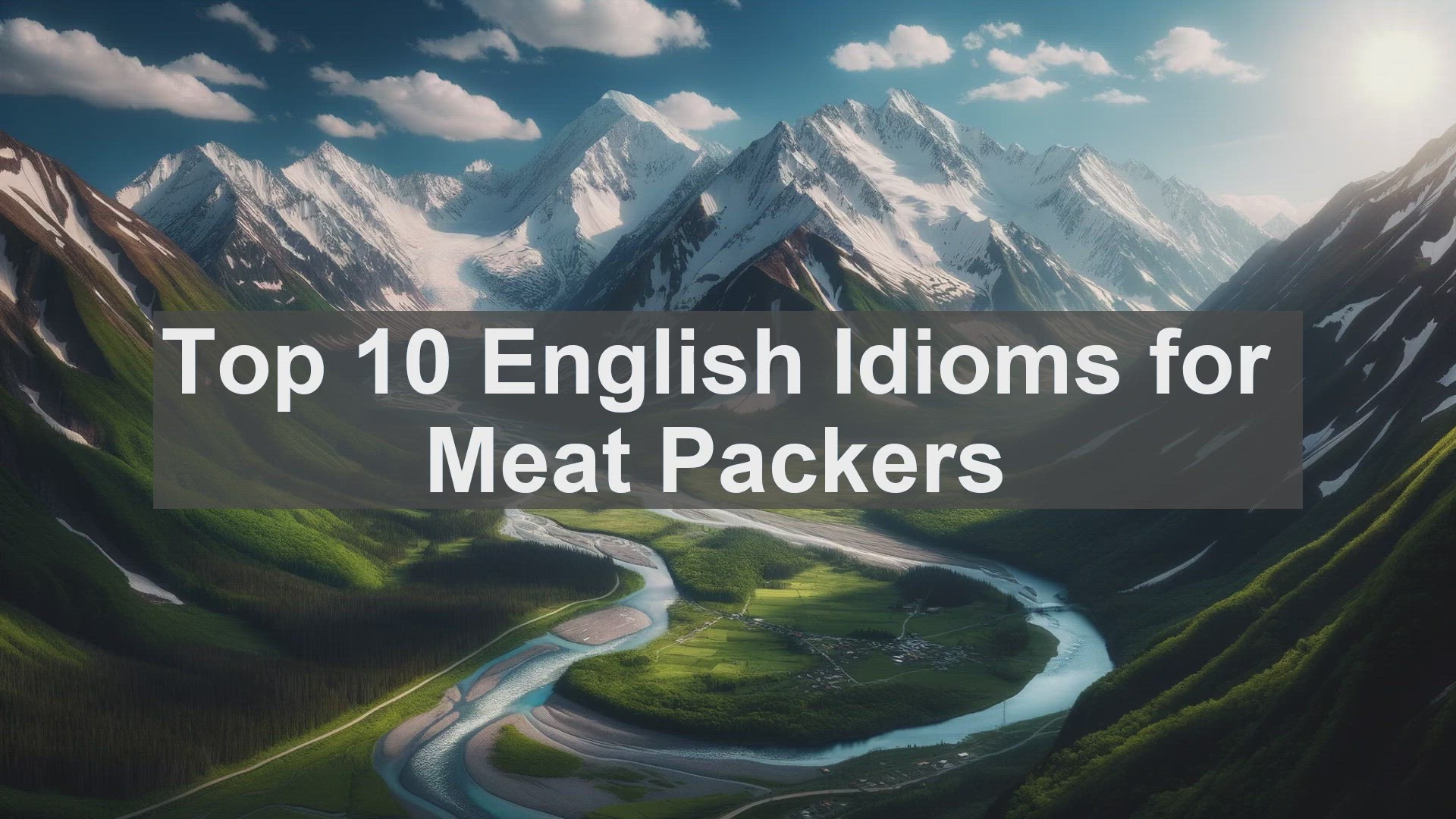 'Video thumbnail for Top 10 English Idioms for Meat Packers'