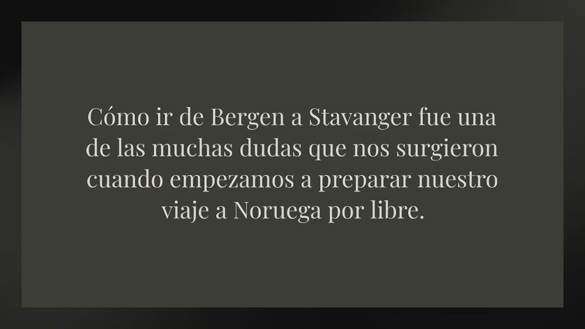 Video thumbnail for Cómo ir de Bergen a Stavanger [Mi experiencia y consejos]