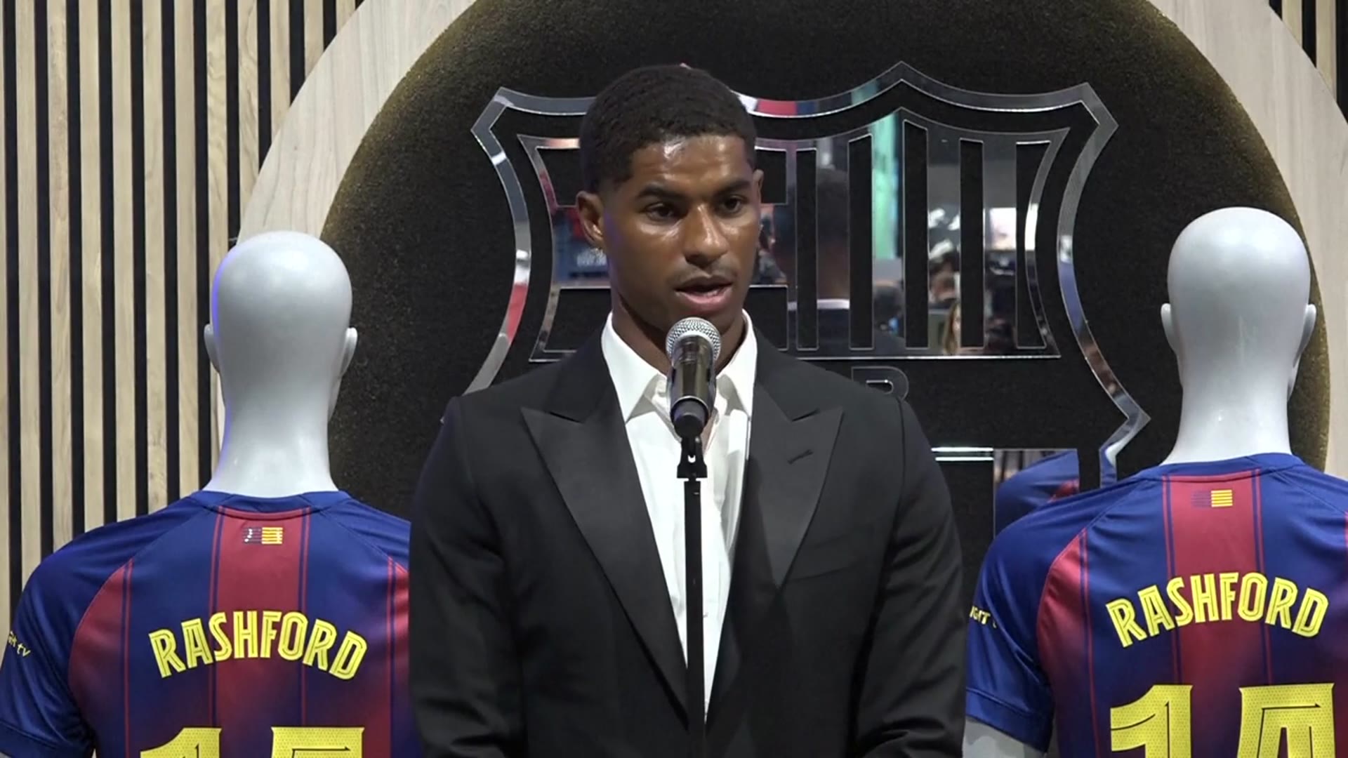 'Video thumbnail for 'I'm excited to get going: Rashford on his move to Barcelona'
