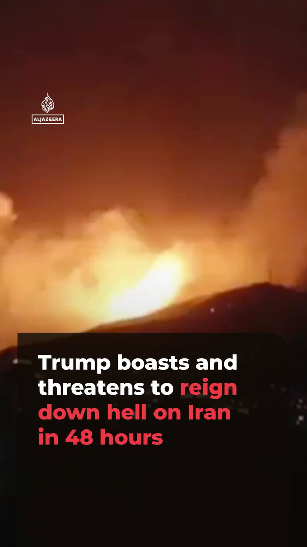 Video thumbnail for Trump boasts of Tehran bombing, threatens to reign down hell on Iran