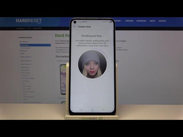 Video thumbnail for How to Set Up Face Unlock in ZTE Blade V2020– Use Face Recognition