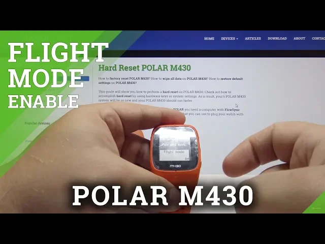 Video thumbnail for How to Allow Flight Mode in POLAR M430 - Airplane Mode Activation